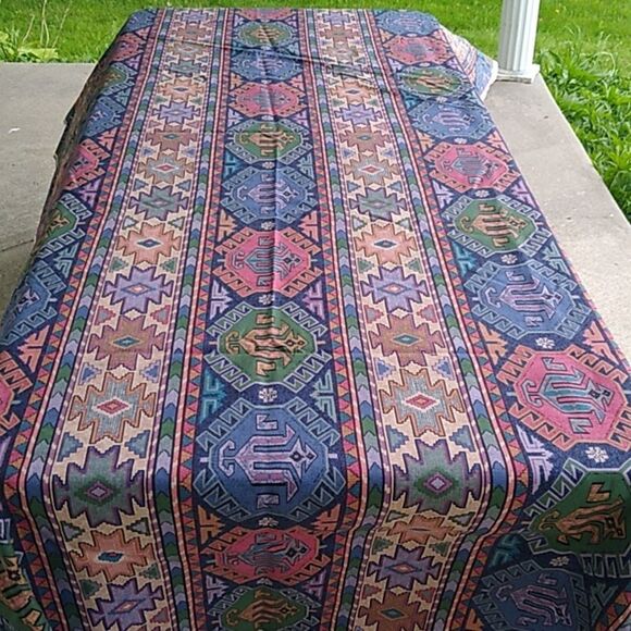 Mill Creek Fabrics " Native Rituals"  Southwestern Red Scotchguard  Co… - Picture 1 of 8